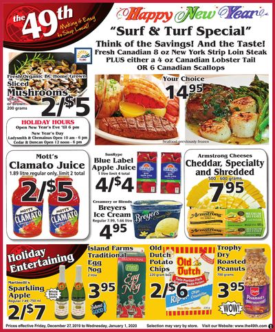 The 49th Parallel Grocery Flyer December 27 to January 1