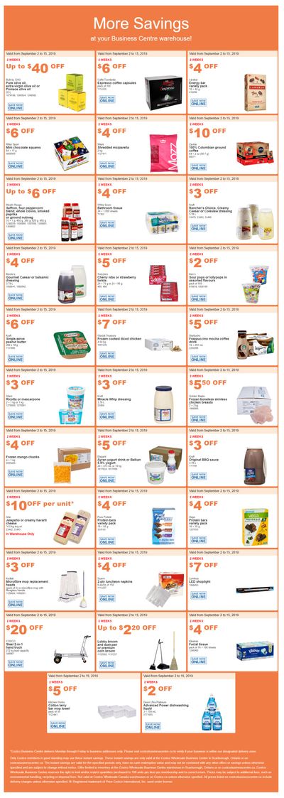 Costco Business Centre (Scarborough, ON) Instant Savings Flyer September 2 to 15