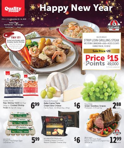 Quality Foods Flyer December 26 to 31