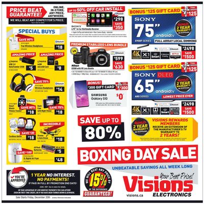 Visions Electronics Flyer December 27 to January 2