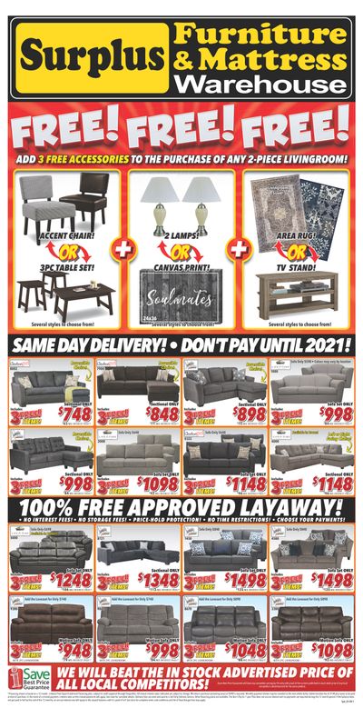 Surplus Furniture & Mattress Warehouse (Sydney) Flyer December 31 to January 13