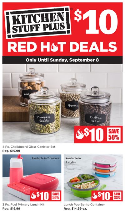 Kitchen Stuff Plus Red Hot Deals Flyer September 3 to 8