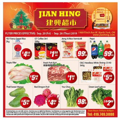 Jian Hing Supermarket (North York) Flyer September 20 to 26