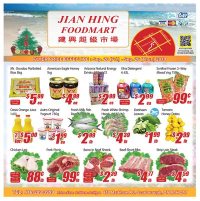 Jian Hing Foodmart (Scarborough) Flyer September 20 to 26