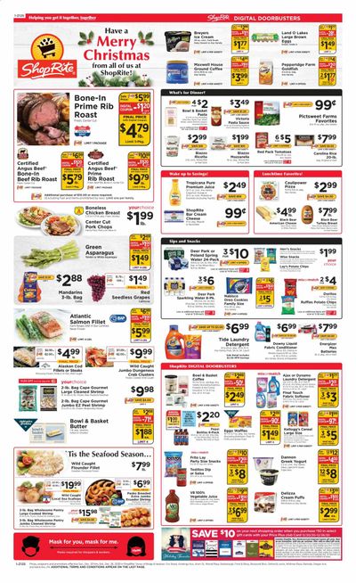 ShopRite (CT, DE, MD, NJ, NY, PA) Weekly Ad Flyer December 20 to December 26