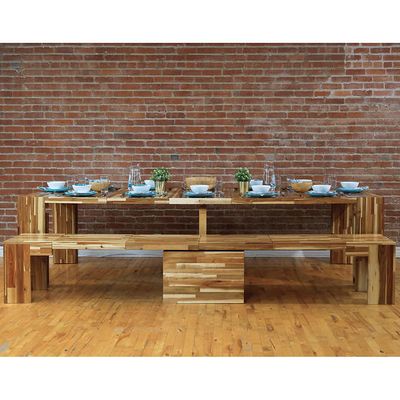 Transformer Table with Bench, Acacia on Sale for $1899.99 at Costco Canada