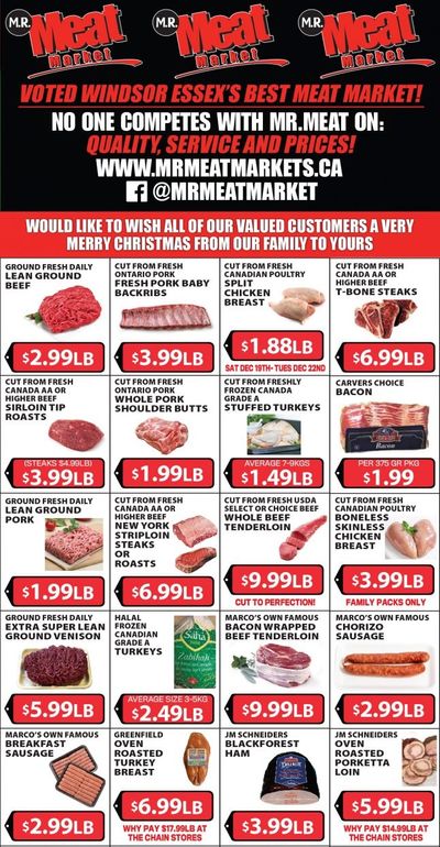 M.R. Meat Market Flyer December 19 to 26