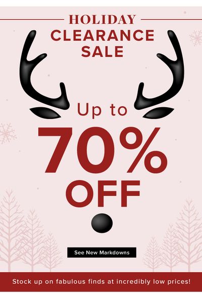 Linen Chest Canada Holiday Clearance Sale: Save up to 70% Off