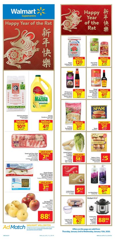 Walmart Supercentre (ON) Flyer January 2 to 8