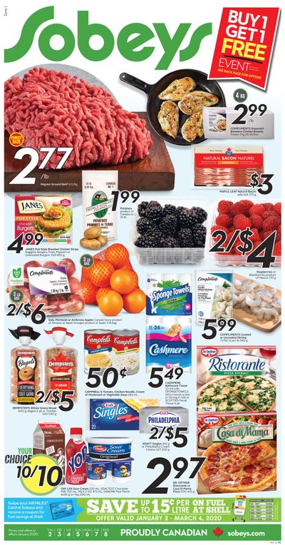 Sobeys (ON) Flyer January 2 to 8