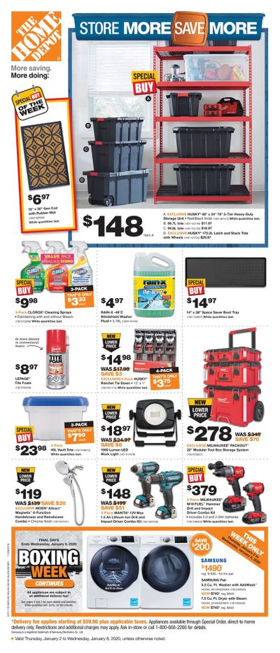 Home Depot (Atlantic) Flyer January 2 to 8