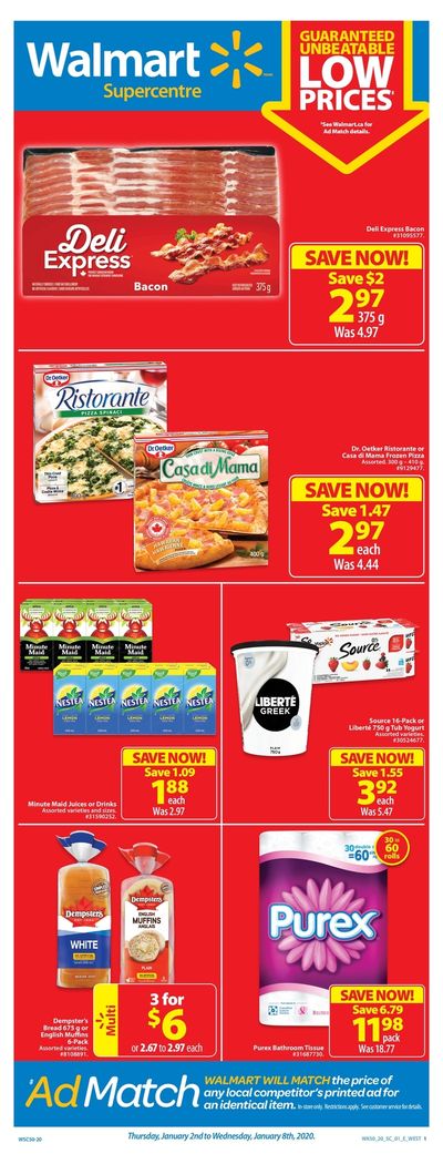 Walmart Supercentre (West) Flyer January 2 to 8