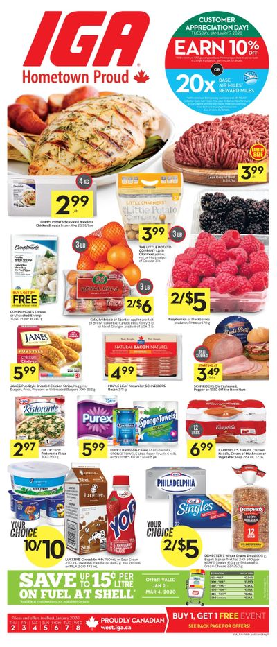 IGA (West) Flyer January 2 to 8