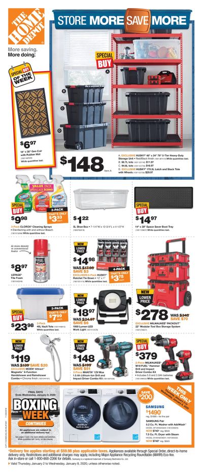 Home Depot (BC) Flyer January 2 to 8