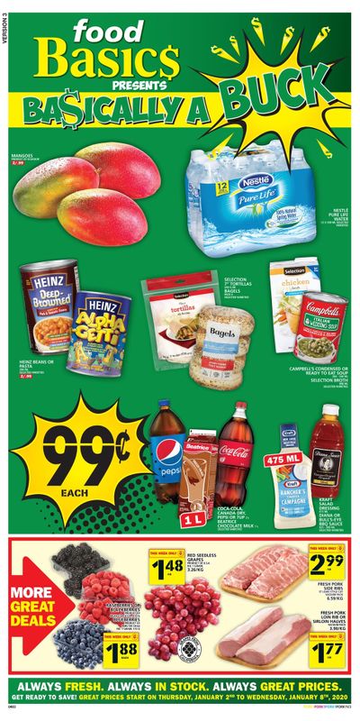 Food Basics (Burlington Area) Flyer January 2 to 8