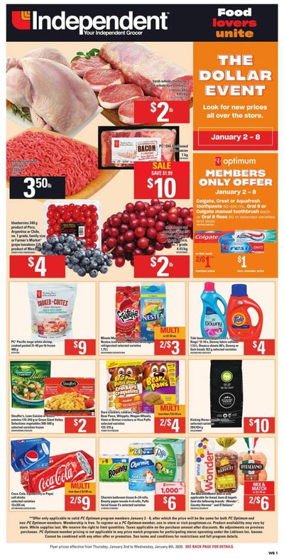 Independent Grocer (West) Flyer January 2 to 8