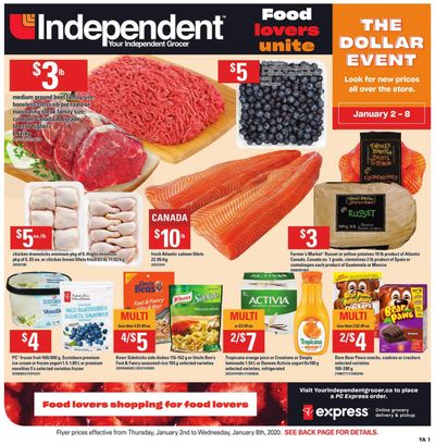 Independent Grocer (Atlantic) Flyer January 2 to 8