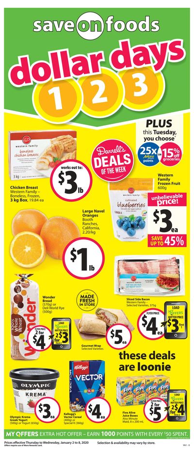 Save on Foods (AB) Flyer January 2 to 8