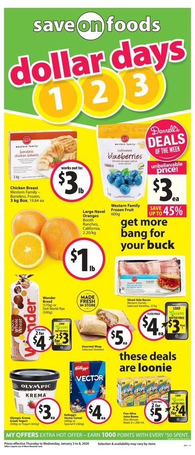Save on Foods (BC) Flyer January 2 to 8