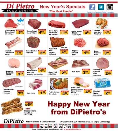 Di Pietro Food Centre Flyer January 2 to 8