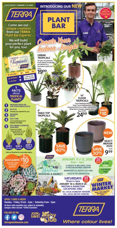 Terra Greenhouses Flyer January 2 to 8