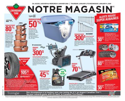 Canadian Tire (QC) Flyer January 2 to 8