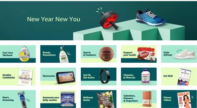 Amazon Canada New Year New You Sale: Save up to 50% off Electronics, Vitamins, Nutrition, Beauty Products & More