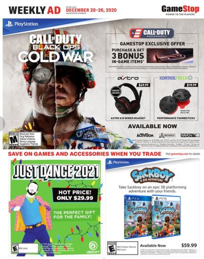 GameStop Weekly Ad Flyer December 20 to December 26