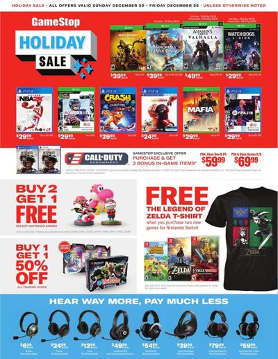 GameStop Weekly Ad Flyer December 20 to December 25
