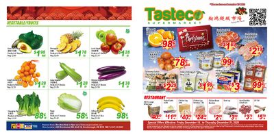Tasteco Supermarket Flyer December 18 to 31