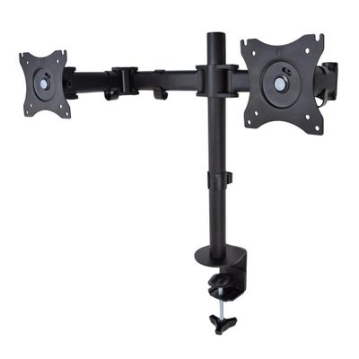 Dual LCD monitor desk mount heavy duty fully adjustable fits two screens up to 27" On Sale for $29.99 (Save $20.00) PrimeCables Canada 