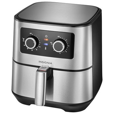 Insignia Air Fryer - 4.8L/5.1QT - Stainless Steel On Sale for $79.99 at Best Buy Canada