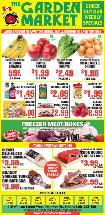 The Garden Market Flyer January 3 to 9