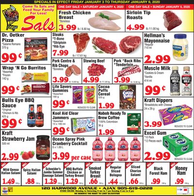 Sal's Grocery Flyer January 3 to 9
