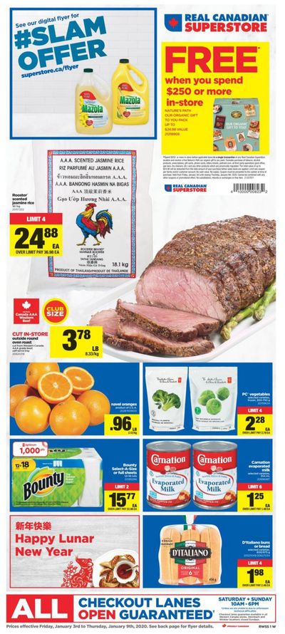 Real Canadian Superstore (West) Flyer January 3 to 9