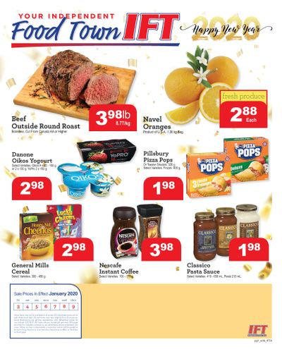IFT Independent Food Town Flyer January 3 to 9