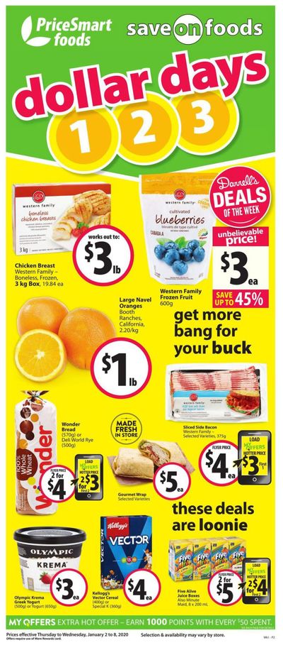 PriceSmart Foods Flyer January 2 to 8