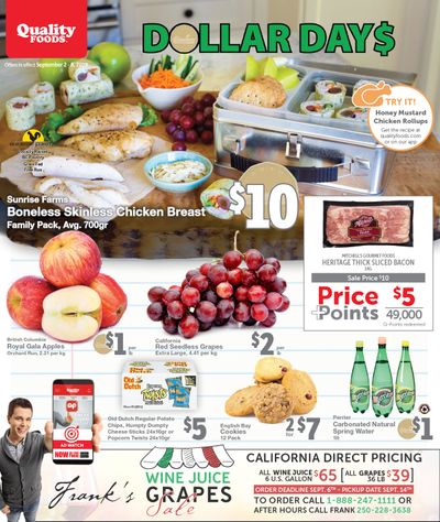 Quality Foods Flyer September 2 to 8