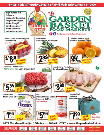The Garden Basket Flyer January 2 to 8