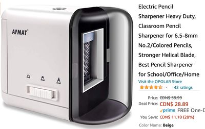 Amazon Canada Holiday Deals: Save 28% on Electric Pencil Sharpener + 31% on Mini Portable Projector, Video DLP Pocket Projector + More HOT Offers