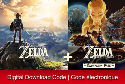 The Legend of Zelda: Breath of the Wild + Expansion Pass Bundle - Nintendo Switch [Digital Code] On Sale for $ 55.96 at Walmart Canada  