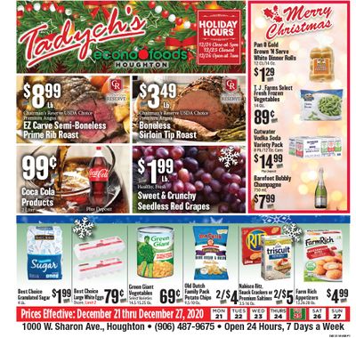Tadych's Holiday Weekly Ad Flyer December 21 to December 27, 2020