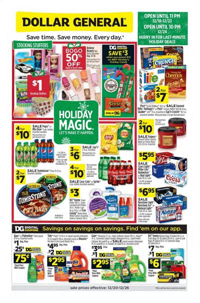 Dollar General (MS) Weekly Ad Flyer December 20 to December 26