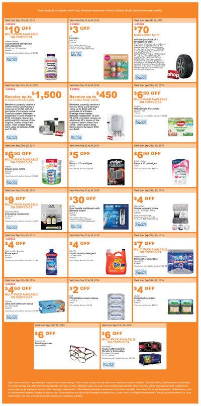 Costco (BC, AB, SK and MB) Weekly Savings September 23 to 29