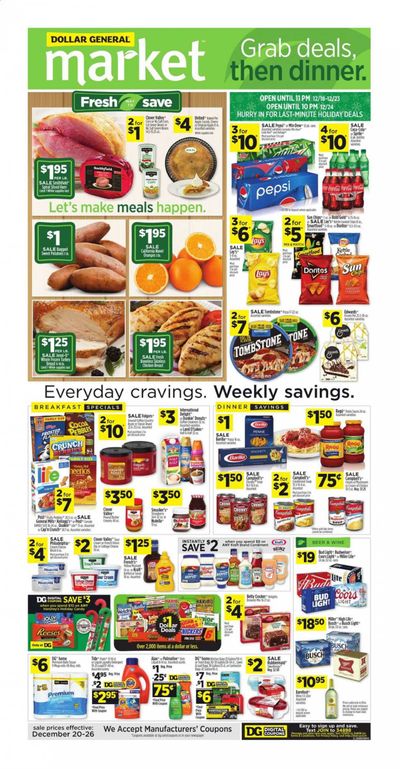 Dollar General (OH) Weekly Ad Flyer December 20 to December 26