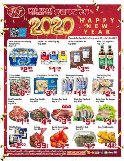 Top Food Supermarket Flyer January 3 to 9