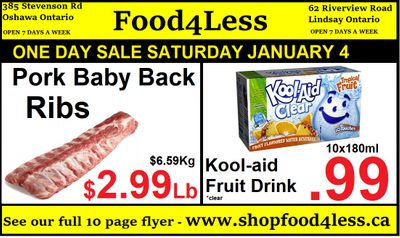 Food 4 Less Flyer January 3 to 9