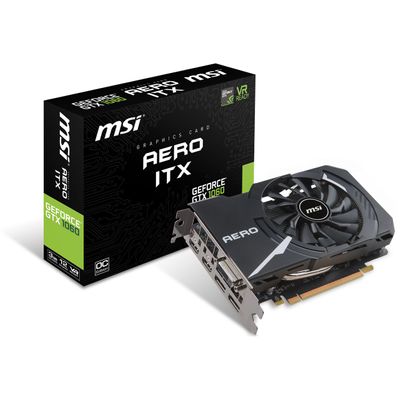 MSI GeForce GTX 1060 Aero ITX 6G OC Graphics Card on Sale for $279.97 (Save $220.02) at Staples Canada
