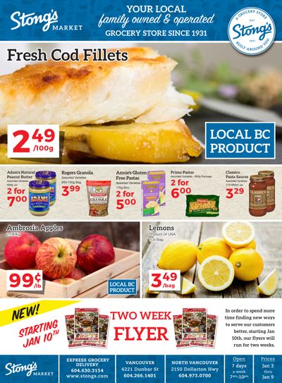 Stong's Market Flyer January 3 to 9
