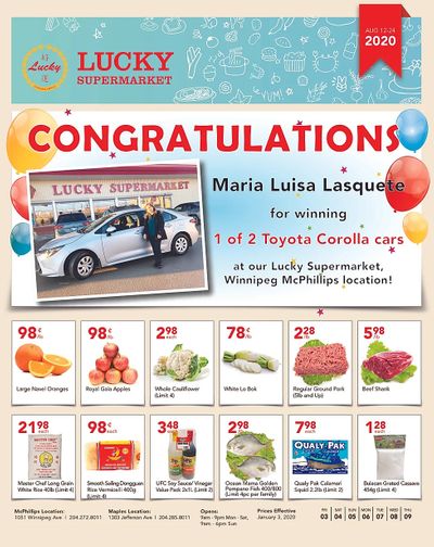 Lucky Supermarket (Winnipeg) Flyer January 3 to 9